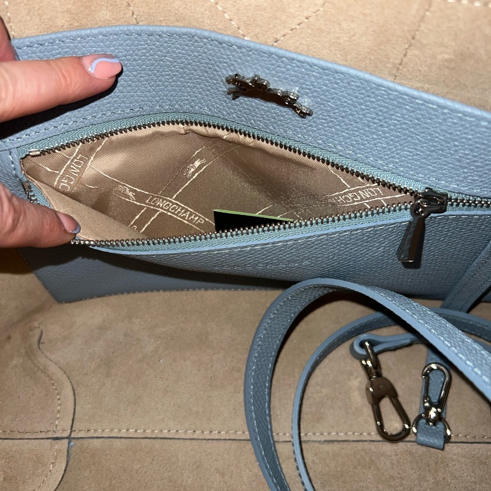 Longchamp Roseau Essential Medium Leather Tote - Picture 7 of 12